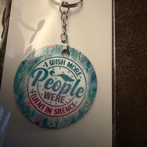 I Wish People Keychain